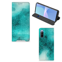 Bookcase Sony Xperia 10 III Painting Blue - thumbnail