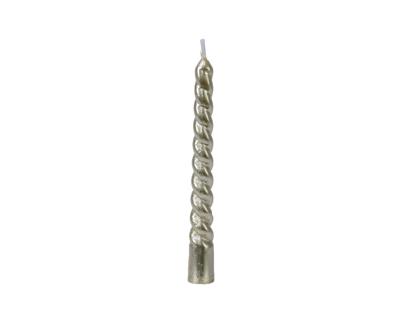 everlands kunstkerstboomkaars goud Ø1,2x10cm set a 8
