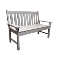 Milford Tuinbank Light Grey 131 cm - Buitengewoon de boet Milford Tuinbank Light Grey 131 cm - Buitengewoon de boet