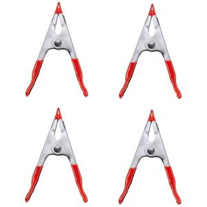 Lijmklem - 14x stuks - 10 x 3,5 cm - kunststof coating handgreep - zeilklemmen - hobbyklem