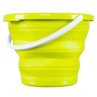 Emmer opvouwbaar - 10 Liter - groen - kunststof en rubber - Camping emmer Emmer opvouwbaar - 10 Liter - groen - kunststof en rubber - Camping emmer
