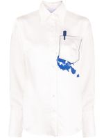 AZ FACTORY blouse Tribute Ink Stain - Blanc - thumbnail