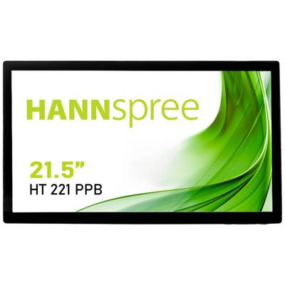 Hannspree HT 221 PPB Touchscreen monitor Energielabel: D (A - G) 54.6 cm (21.5 inch) 1920 x 1080 Pixel 16:9 4 ms VGA, HDMI, DisplayPort, USB-A 3.0,