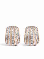 Pragnell boucles d'oreilles Manhattan Classic en or rose 18ct ornées de diamants