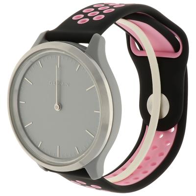 Garmin Vivoactive / Vivomove Dubbel Sport Band - Zwart Roze