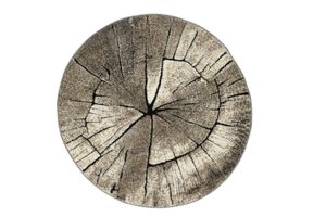 Boomstam Design Vloerkleed - Ibiza 605-95 Earth - Beige-Grijse-Ø 120 cm