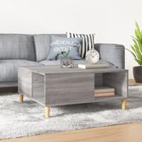 Salontafel 80x80x36,5 cm bewerkt hout grijs sonoma eikenkleurig