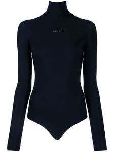MM6 Maison Margiela body à logo imprimé - Noir