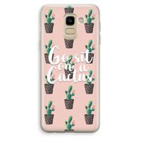 Cactus quote: Samsung Galaxy J6 (2018) Transparant Hoesje