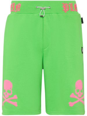 Philipp Plein short de sport à imprimé graphique - Vert