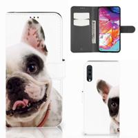 Samsung Galaxy A70 | Telefoonhoesje | Met pasjeshouder | Franse Bulldog