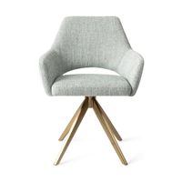 Jesper Home Yanai eetkamerstoel Soft Sage turn gold