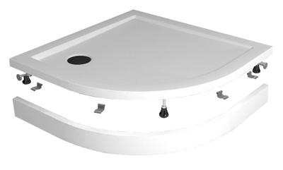 Wiesbaden voorzetpaneel + poten tbv 1/4 r.douchebak acryl 90x90x4 wit Wiesbaden voorzetpaneel + poten tbv 1/4 r.douchebak acryl 90x90x4 wit