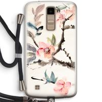 Japanse bloemen: LG K10 (2016) Transparant Hoesje met koord