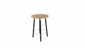 Tafel 9411 barhoogte - 80 cm. - Alu - Eiken YT49a - Beuken donker