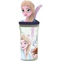 Beker met Rietje Frozen Snowy Tale 360 ml