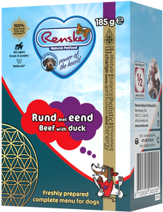 Renske vers hondenvoer Rund met Eend 185 gram
