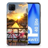 Huawei P40 Lite Siliconen Back Cover Amsterdamse Grachten