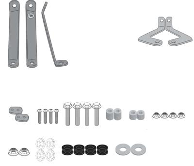GIVI Bevestigingskit windscherm, moto en scooter, A6130A