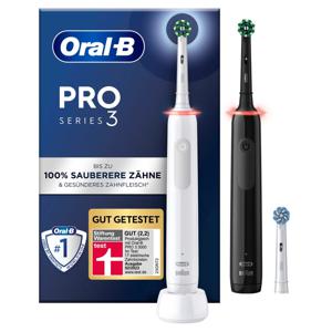 Oral-B PRO 3 3900 White + Extra Body Black + 1 extra opzetborstel