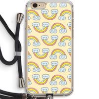 Regenboog: iPhone 6 PLUS / 6S PLUS Transparant Hoesje met koord