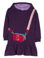 Marc Jacobs Kids robe imprimée à capuche - Violet