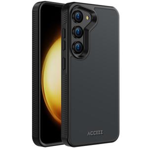 Accezz Rugged Frosted Backcover Samsung Galaxy S23 Telefoonhoesje Zwart