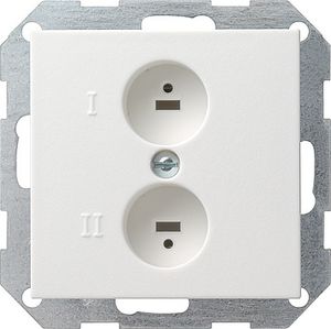 Gira luidsprekercontactdoos glanzend wit 040203