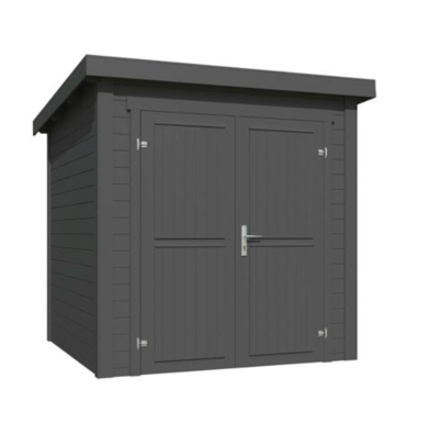 Blokhut Sara 200x200 Carbon Grey - Outdoor life