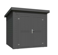 Blokhut Sara 200x200 Carbon Grey - Outdoor life
