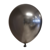 Chrome Ballonnen Space Grijs 30cm (10st) - thumbnail