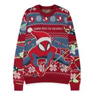 Spider-Man Sweater Swing into the Holidays (Christmas Jumper) Size L Spider-Man Sweater Swing into the Holidays (Christmas Jumper) Size L