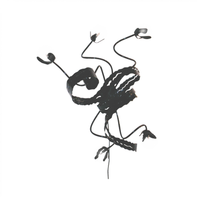 Ztahl design wandlamp Barletta 5L - zwart