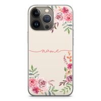 Rozen: iPhone 13 Pro Transparant Hoesje