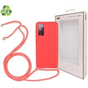 Saii Eco Line Samsung Galaxy S20 FE Hoesje met Band - Rood