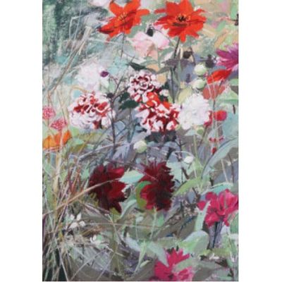 Ansichtkaart Dahlia's (Set van 5)