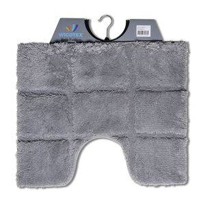 Toiletmat ruit grijs 50 x 60 cm