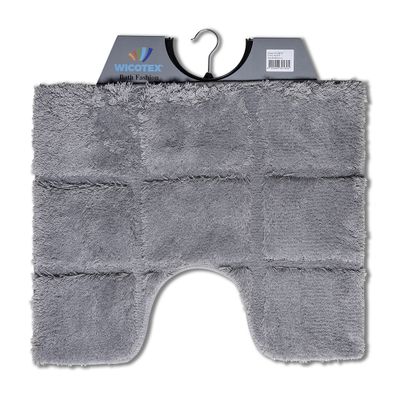 Toiletmat ruit grijs 50 x 60 cm