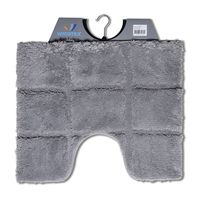 Toiletmat ruit grijs 50 x 60 cm