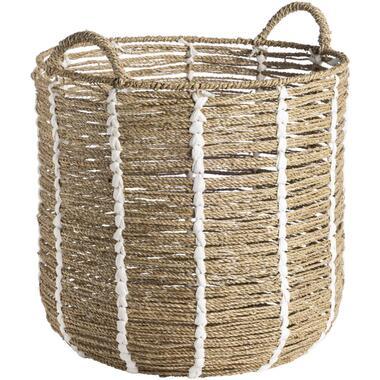 Mand Indy - off-white - 46xØ48 cm - Leen Bakker