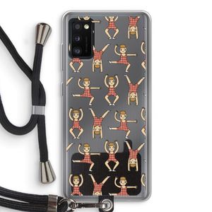 Gymboys: Samsung Galaxy A41 Transparant Hoesje met koord
