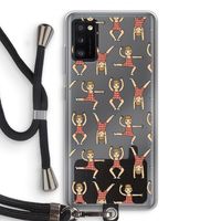 Gymboys: Samsung Galaxy A41 Transparant Hoesje met koord