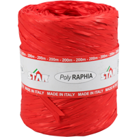 Raffia | 15mm | 200m | rood