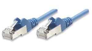 Intellinet 330763 RJ45 Netwerkkabel, patchkabel CAT 5e SF/UTP 15.00 m Blauw 1 stuk(s)