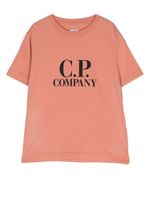 C.P. Company Kids t-shirt en coton à logo imprimé - Rose