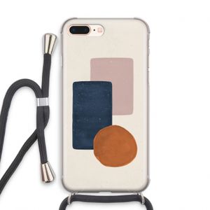 Geo #3: iPhone 7 PLUS Transparant Hoesje met koord