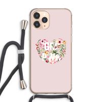 GRL PWR Flower: iPhone 11 Pro Max Transparant Hoesje met koord