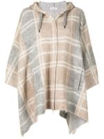 Brunello Cucinelli veste à motif tartan - Marron