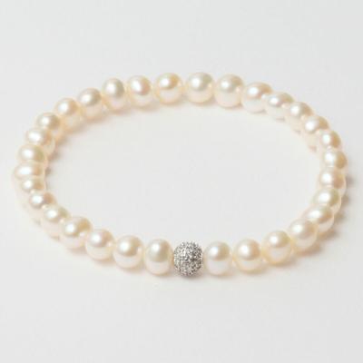 Lancaster JLA-BR-SB-1-WH 16 mm Dames armband