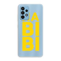 Habibi Blue: Samsung Galaxy A52 Transparant Hoesje